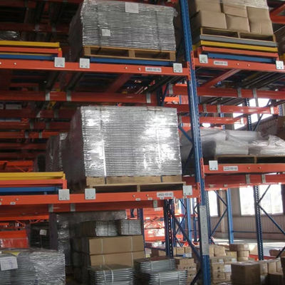 1000kg Push Back Roller Racking Press In Shelving  Push Back Pallet Rack System