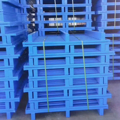 Two Way Fork Heavy Duty Warehouse Steel Pallet / Metal Pallet