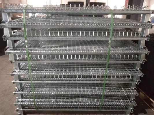 Customized Wire Mesh Storage Cages Industrial Wire Metal Mesh Container