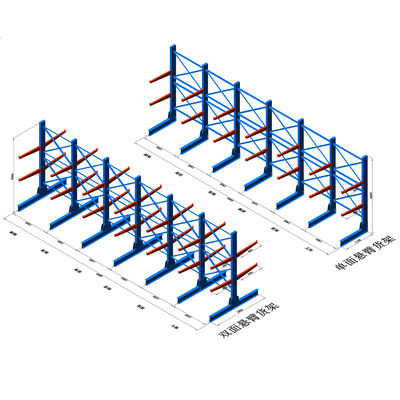 Customized Warehouse Storage Cantilever Rack Auto Parts Cantilever Wire Shelf