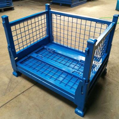 Customized Industrial Warehouse stackable pallet boxes Heavy Duty Storage Cage