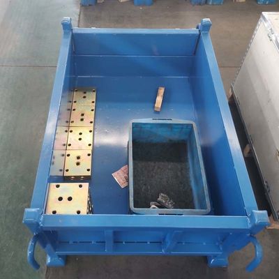 Foldable And Stackable Grid Metal Pallet Bins For Efficient Inventory Management