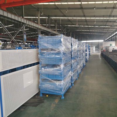 Heavy Duty Folding Metal Pallet Box For Industrial Storage And Packaging