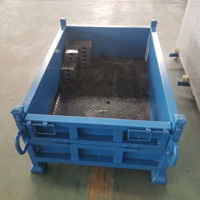 Heavy Duty Folding Metal Pallet Box For Industrial Storage And Packaging