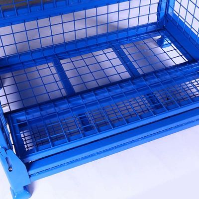 Customizable Space Saving Steel Pallet Box Heavy Duty Nestable Storage Box