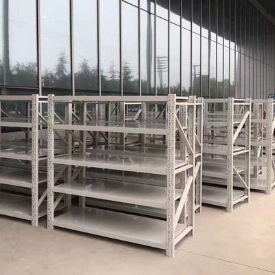 5Tier Adjustable Warehouse Boltless Metal Shelving Units Rivet Rack Steel Shelving