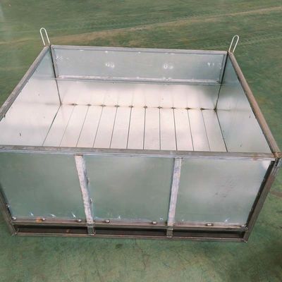 Industrial Warehouse Storage Grid Metal Pallet Box Stackable High Durability