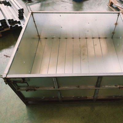 Industrial Warehouse Storage Grid Metal Pallet Box Stackable High Durability