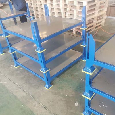 Industrial Warehouse Storage Grid Metal Pallet Box Stackable High Durability