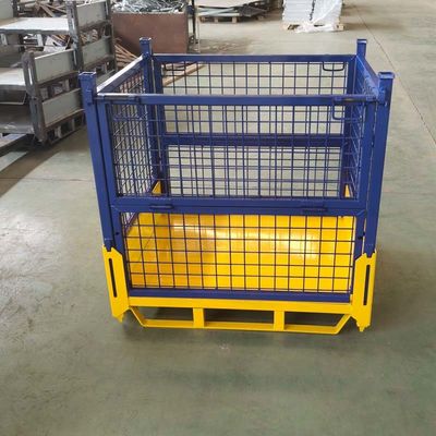 Heavy Duty Material Handling Storage Steel Pallet Box Warehouse Storage Cage