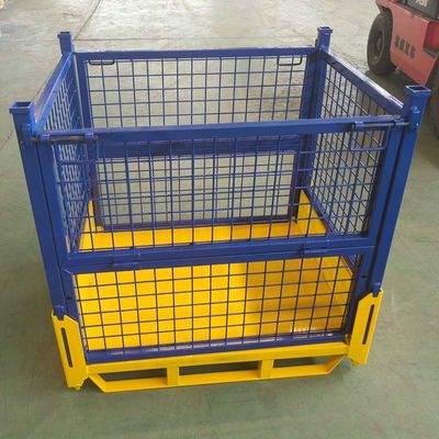 Stackable Durable Steel Foldable Wire Mesh Container  For Your Storage Requirements