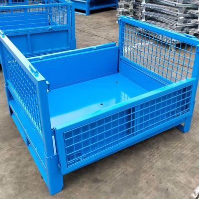 Material Box Steel Pallet Box For Industry Parts & Warehouse Storage