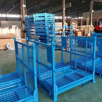 Material Box Steel Pallet Box For Industry Parts & Warehouse Storage