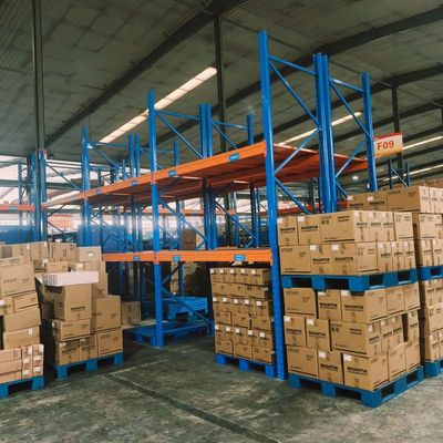 Customized Warehouse Pallet Rack With Orange Industrial Adjustable Heavy Duty Racks
