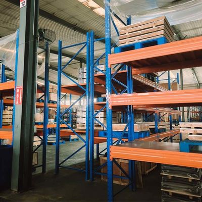 Customized Warehouse Pallet Rack With Orange Industrial Adjustable Heavy Duty Racks