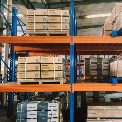 Customized Warehouse Pallet Rack With Orange Industrial Adjustable Heavy Duty Racks