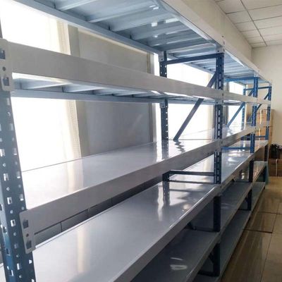 Metal Rivet Rack Shelving Adjustable For Supermarket Inventory Management