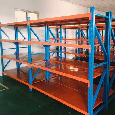 Customized Warehouse Shelving Storage Rack Boltless / Rivet Design
