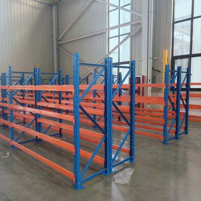 Orange Blue Adjustable Metal Boltless Industrial Shelving And Racks 5 Shelves