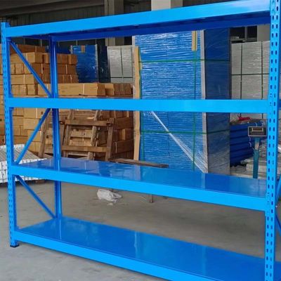 Rivet Customizable 5 shelf metal storage rack In Black / Orange / Blue