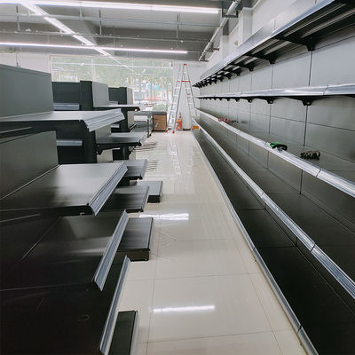 Versatile Supermarket Metal Rack For Retail Shops Long Lasting Construction