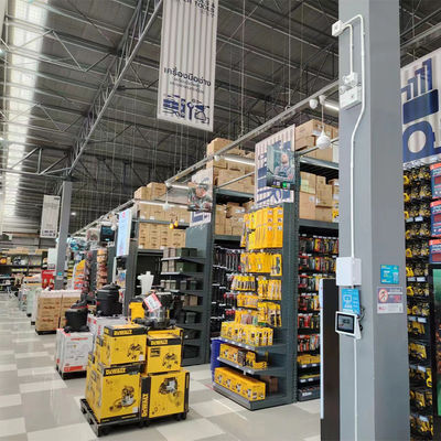 Versatile Supermarket Metal Rack For Retail Shops Long Lasting Construction