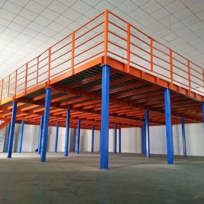 Customized Warehouse Steel Storage Mezzanine Platforms With Steel Structure