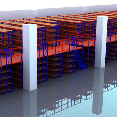 Customized Warehouse Steel Storage Mezzanine Platforms With Steel Structure