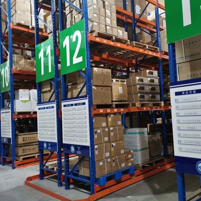 Power Coating Customized Very Narrow Aisle Pallet Racking  Vna Warehouse Racking