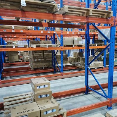 Steel Customizable VNA Very Narrow Aisle Racking For Narrow Aisle Pallet Shelf In Metal Material