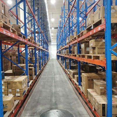Power Coating Customized Very Narrow Aisle Pallet Racking  Vna Warehouse Racking