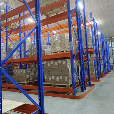 Customized Vna Pallet Racking For Goods Storage In Warehouse Environment