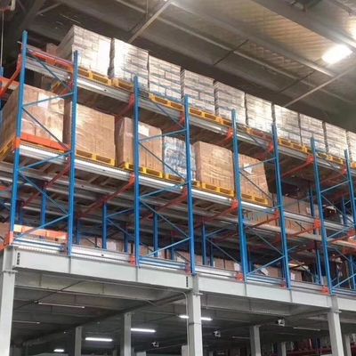 High Density Heavy Duty Radio Shuttle Pallet Racking Warehouse Space Management