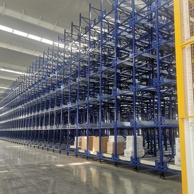 Heavy Duty Warehouse Storage Radio Shuttle Racking System Steel Powder Coating Surface Treatment