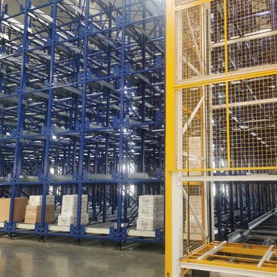 Heavy Duty Warehouse Storage Radio Shuttle Racking System Steel Powder Coating Surface Treatment