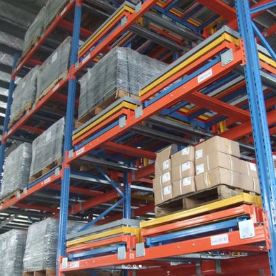 Customizable  Push Back Pallet Rack Manufacturers Industrial Racking  For Intensive Storage System