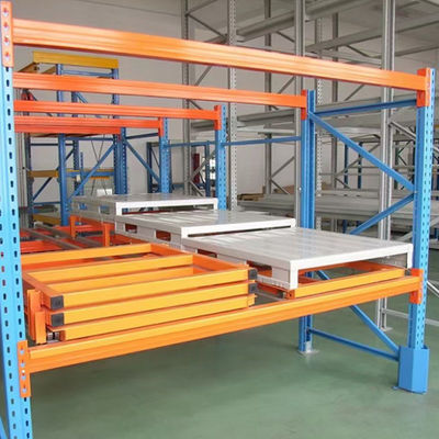 Powder Coated And Galvanized Steel Push Back Shelving For Heavy Duty Storage Needs