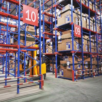 2-7 Levels Drive In Pallet Racking System For Customized Heavy Duty Warehouse Storage