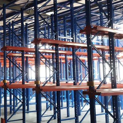 2-7 Levels Drive In Pallet Racking System For Customized Heavy Duty Warehouse Storage