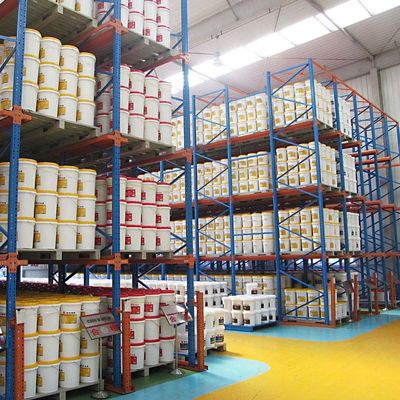 Cold Room Steel Heavy Duty Drive In Pallet Racking System Customized Depth