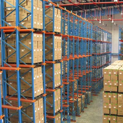 Cold Room Steel Heavy Duty Drive In Pallet Racking System Customized Depth