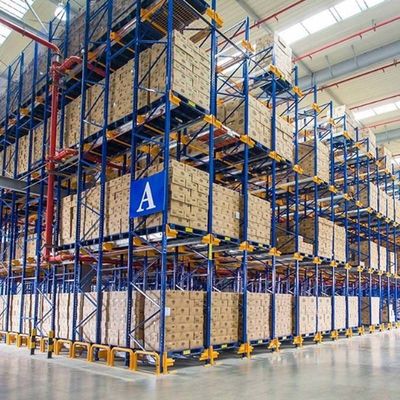 Cold Room Steel Heavy Duty Drive In Pallet Racking System Customized Depth