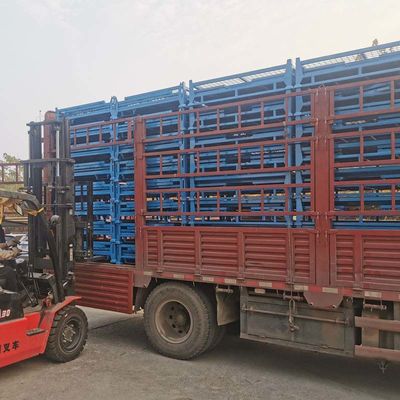 Industrial Warehouse Grid Metal Pallet Box With Foldable And Multiple Colors