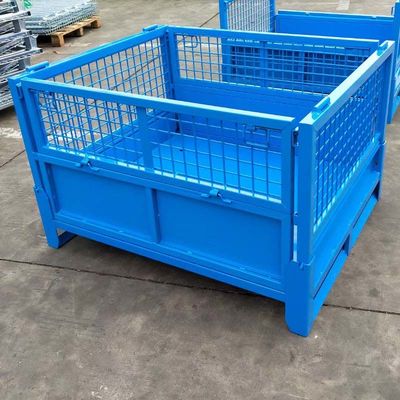 Heavy Duty Material Handling Storage Steel Pallet Box Warehouse Storage Cage