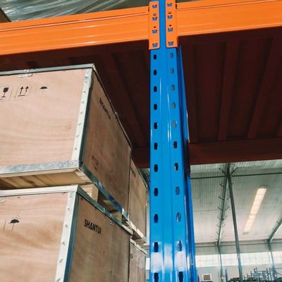 Customized Warehouse Pallet Rack With Orange Industrial Adjustable Heavy Duty Racks