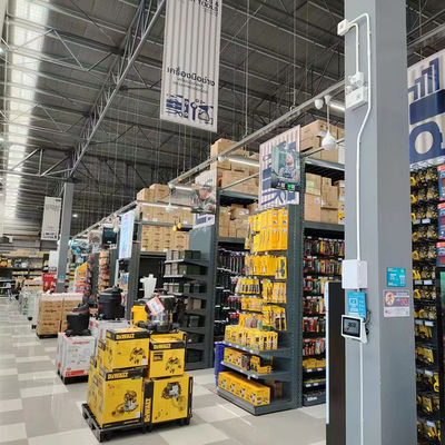 Modern And Sleek Supermarket Gondola Shelving Customized Products Display Shelf